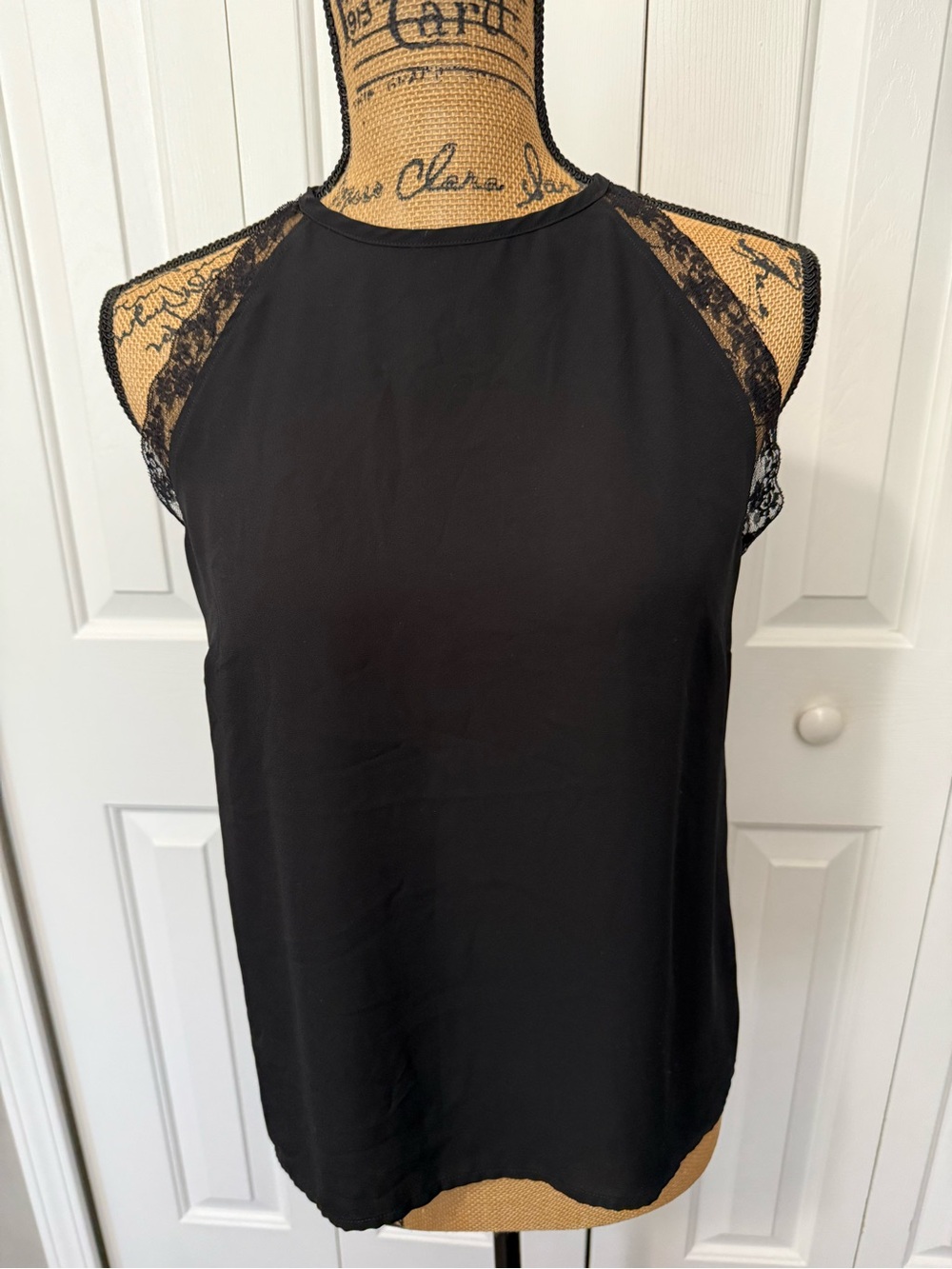 Chelsea 28 Black Halter Camisole with Lace Trim